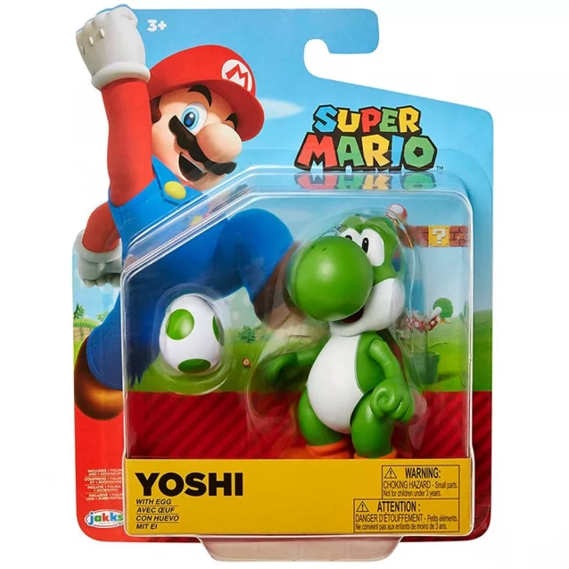 Фигурка с артикуляцией Super Mario Зеленый Йоши 10 см (68522-RF1) - 1