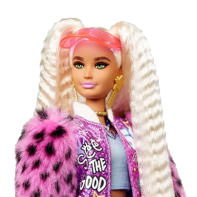 Кукла Barbie Extra с двумя белокурыми хвостиками (GYJ77) - 4