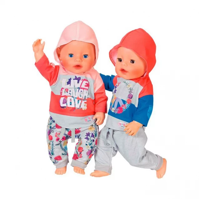 Одяг для ляльки Baby Born Трендовий спортивний костюм синій (826980-2) - 2