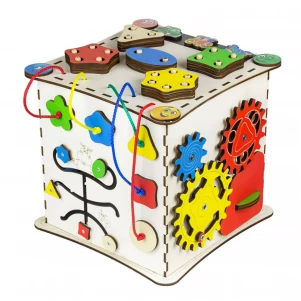 Бізіборд-куб GoodPlay розвиваючий 25х25 (К008) для малюків