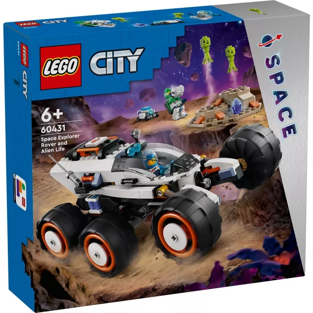 Конструктор LEGO City Космічний дослідницький всюдихід й інопланетне життя (60431) - 1
