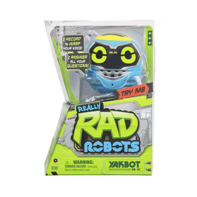Інтерактивна іграшка-робот REALLY R.A.D. ROBOTS - YAKBOT (синій) - 6