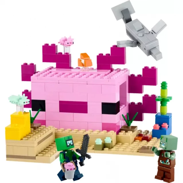 Конструктор LEGO Minecraft Дім-Аксолотль (21247) - 3