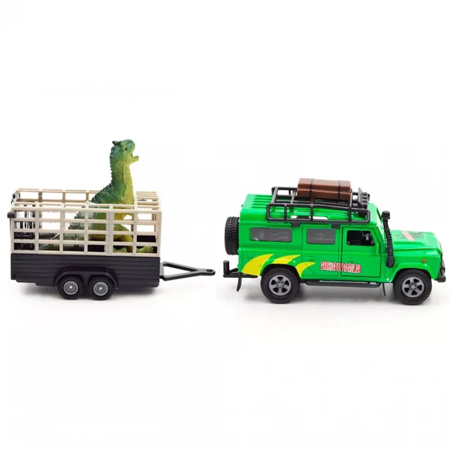 Автомодель TechnoDrive Land Rover з причепом і динозавром (520178.270) - 6