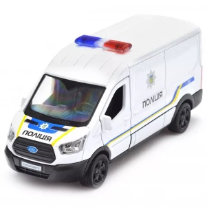 Автомодель TechnoDrive Ford Transit VAN Поліція (250343U) дитяча іграшка