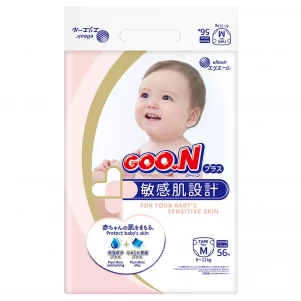 Підгузки Goo.N Plus Розмір M, 6-11 кг 56 од (21000628) для малюків