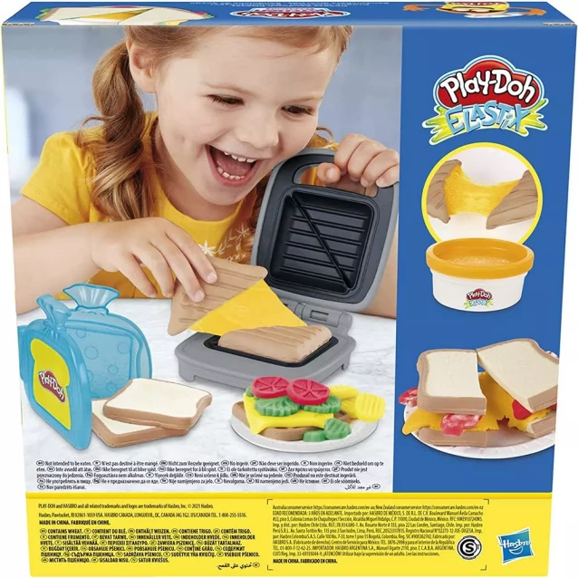 Набор для творчества с пластилином Play-Doh Сырный сендвич (E7623) - 3