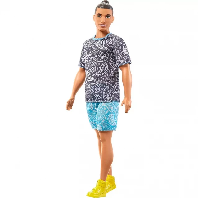 Лялька Barbie Кен Модник у футболці з візерунком пейслі (HJT09) - 3