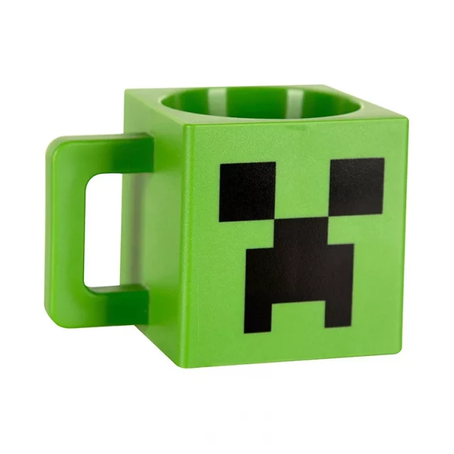 JINX Minecraft Кружка Plastic Creeper Face Mug-N/A-Green (пластикова) - 2