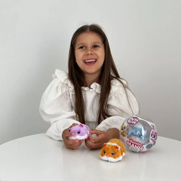 Интерактивная мягкая игрушка Pets & Robo Alive Забавный хомячок фиолетовый (9543-3) - 6