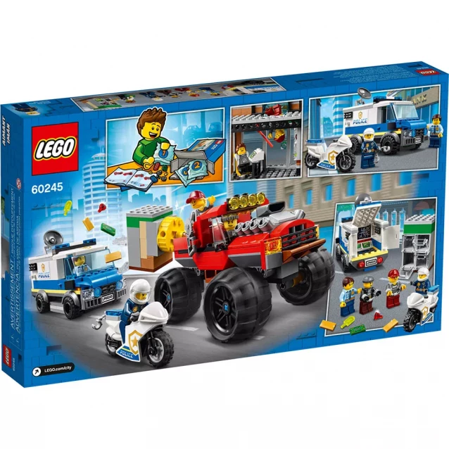 Конструктор LEGO City Ограбление с полицейским грузовиком-монстром (60245) - 7
