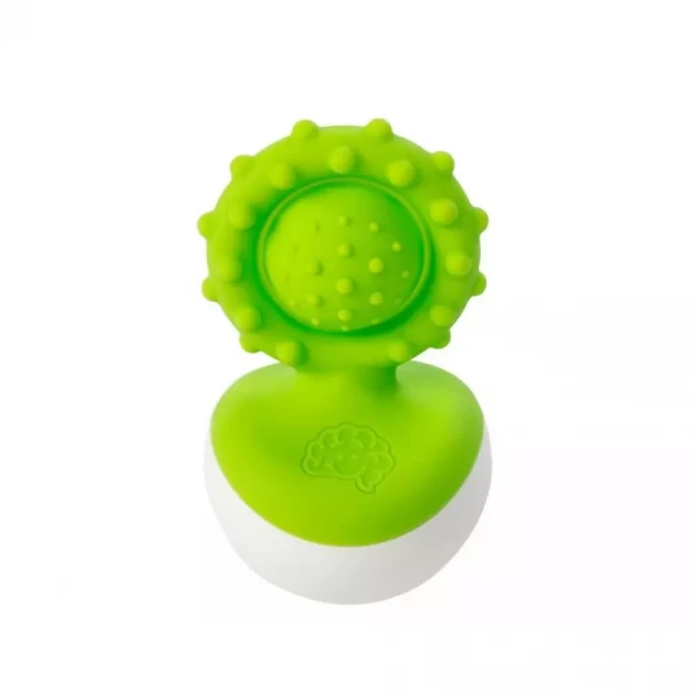 Прорізувач-неваляшка Fat Brain Toys dimpl wobl зелений - 1