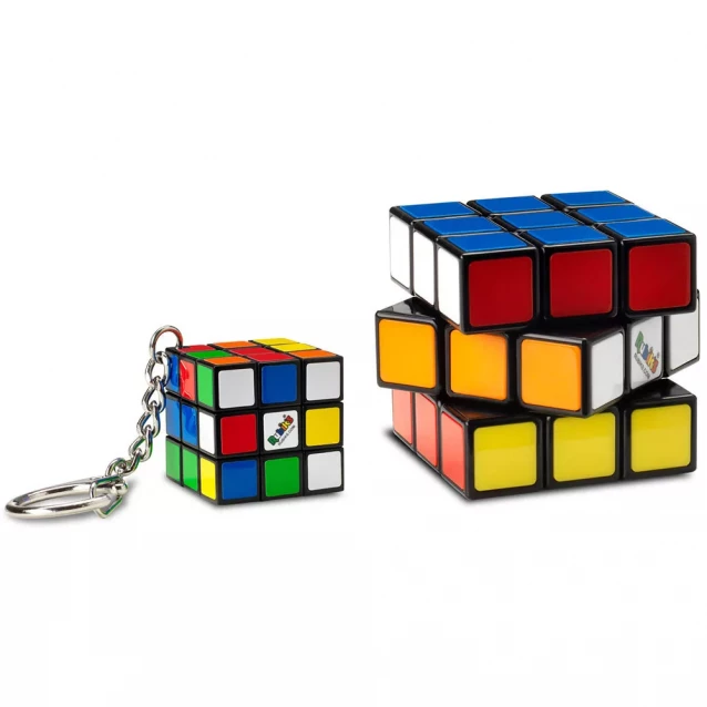 Rubik's Набір головоломок 3х3 КЛАСИЧНЕ ПАКУВАННЯ - КУБИК ТА МІНІ-КУБИК (з кільцем) 6062800 - 6