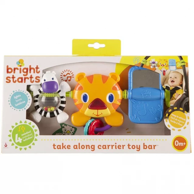 Bright Starts Іграшка на коляску "Take Along Tiger Carrier" 9005 - 2