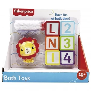 Іграшка Fisher Price Левеня з набором літер та цифр для гри з водою (GMBT004A) для малюків