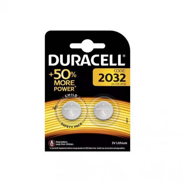 DURACELL Батарейка DL2032 DSN 2шт. 5010939 - 1