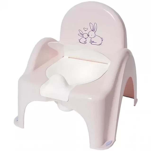 Горшок-стульчик Tega Зайчики с музыкой розовый (PO-065-104) - 1