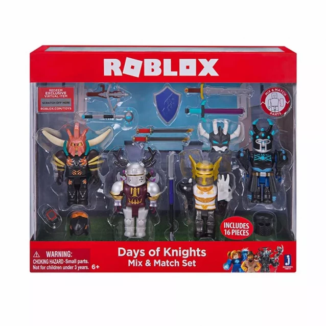 Набір фігурок Roblox Mix &Match Set Days of Knights 4 шт. (10873R) - 2