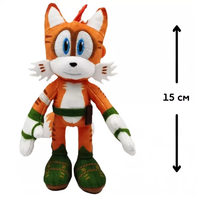 М'яка іграшка на кліпсі Sonic Prime Тейлз 15 см (SON7004C) - 2