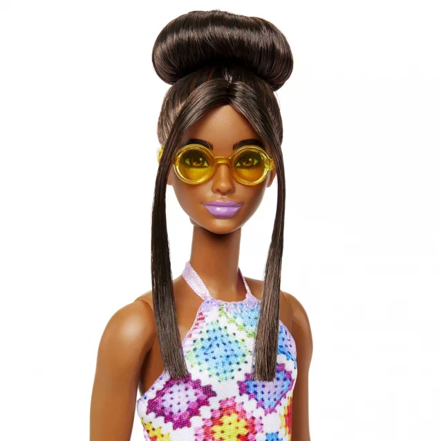 Лялька Barbie Модниця в сукні з візерунком у ромб (HJT07) - 3