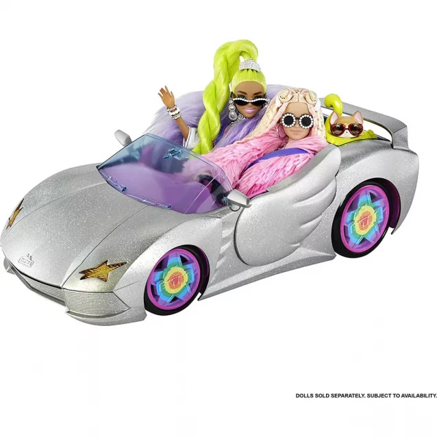 Серебряный кабриолет Barbie Экстра (HDJ47) - 4