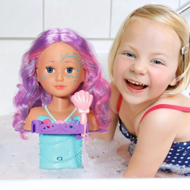 Кукла-манекен BABY BORN с автоматическим душем - СЕСТРИЧКА-РУСАЛОЧКА (на присоске, с аксессуарами) - 4