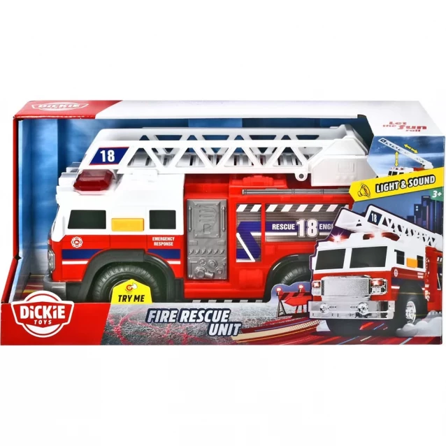 Пожарная машина Dickie Toys Спасатели 30 см (3306016) - 2