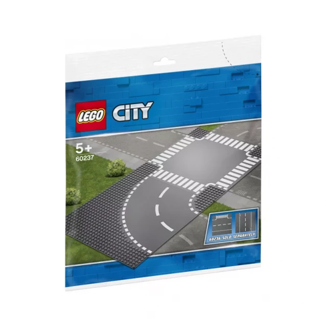 Конструктор LEGO City Поворот І Перехрестя (60237) - 1