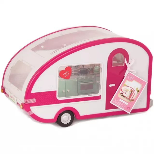 Lori Транспорт для ляльок Кемпер рожевий LO37011Z LO37011Z - 2