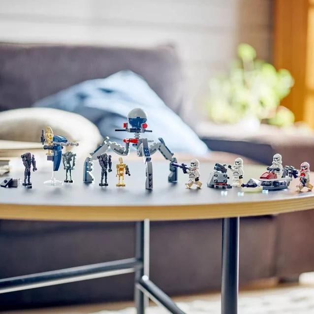 Конструктор LEGO Star Wars Клоны-пехотинцы и Боевой дроид Боевой набор (75372) - 9
