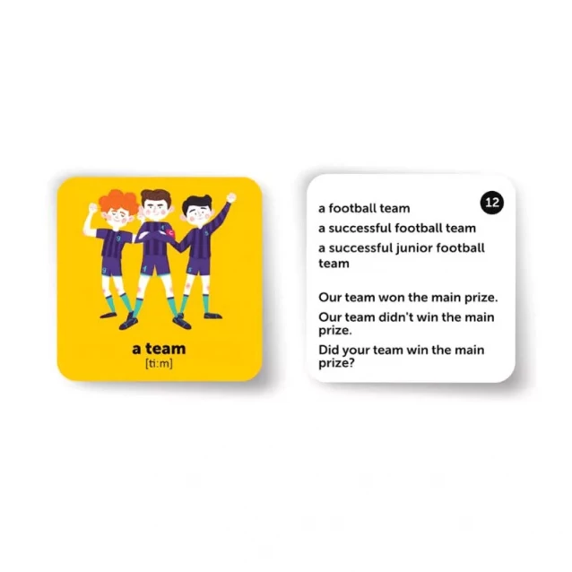 Картки для вивчення англійської для школярів - Спорт та дозвілля +аудіо - 2
