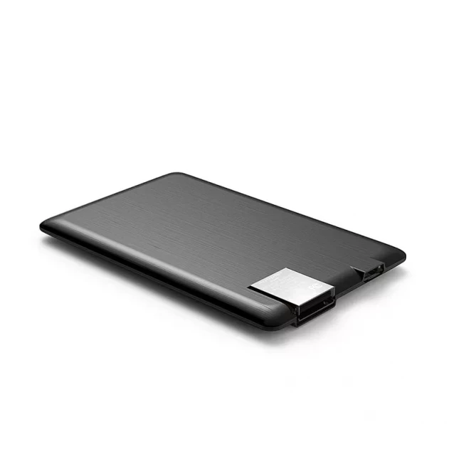 Внешн. портат..аккум. батарея XOOPAR - POWER CARD (Li-Pol,1300мА*ч,черн.,microUSB/USB-каб, LED) - 3