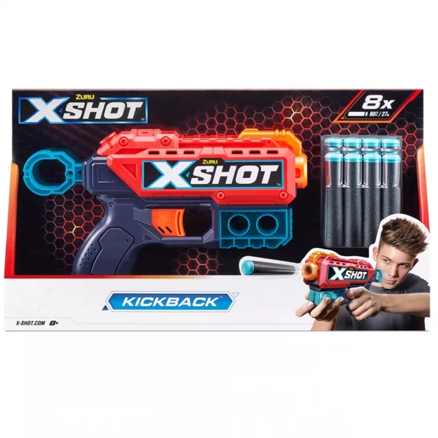 Бластер X-Shot Excel Kickback Red (36184R) - 1