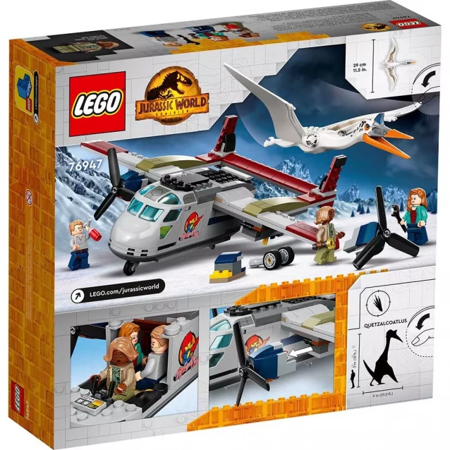 Конструктор LEGO Jurassic World Напад кетцалькоатля на літак (76947) - 2