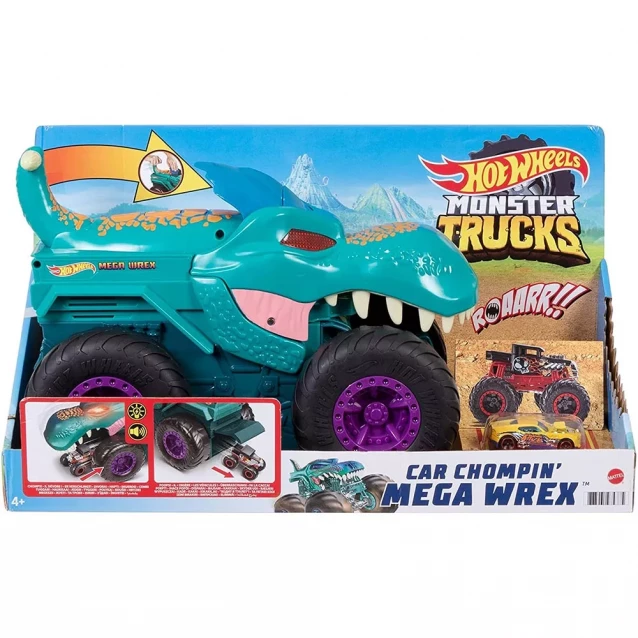 Збільшена машинка JURASSIC WORLD Хижий Мега Рекс Monster Trucks (GYL13) - 7