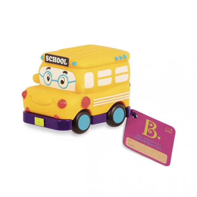 Машинка Battat серії Кумедний автопарк - Шкільний Автобус (BX1495Z) - 1