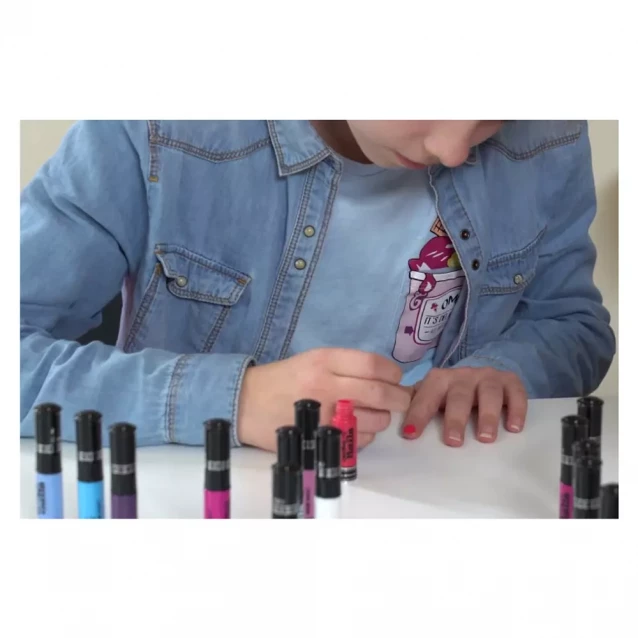 MALINOS Детский лак-карандаш для ногтей Creative Nails на водной основе (2 цвета Белый + Голубой) - 5