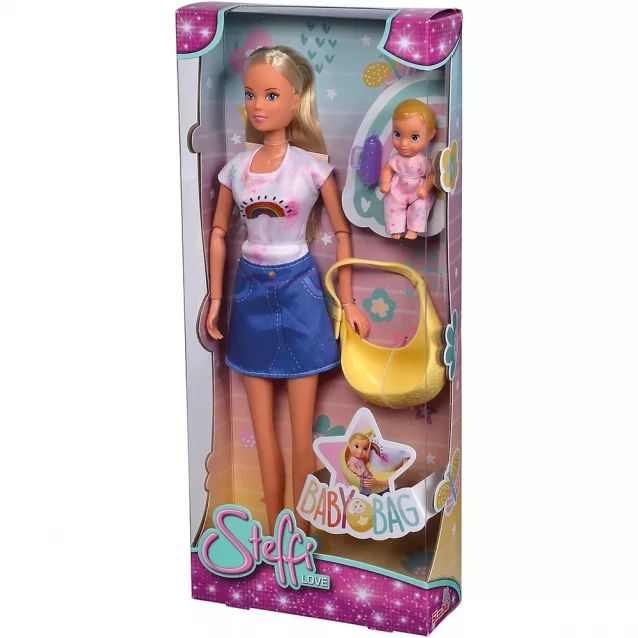 Кукла Steffi & Evi Штеффи с малышом в слинге (5733538) - 4