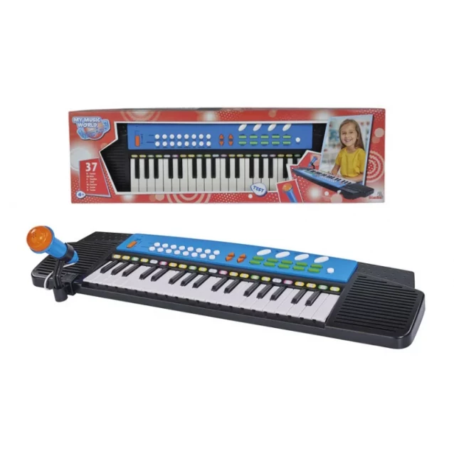SIMBA TOYS Электросинтезатор с микрофоном, 37 клавиш, 63х18 см, 4 - 1