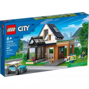 Конструктор Lego City Сімейний будинок й електромобіль (60398) ЛЕГО Сіті