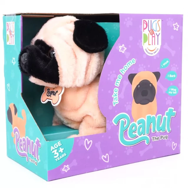 Іграшка інтерактивна Pugs at Play Мопс Peanut (ST-PAP28) - 5