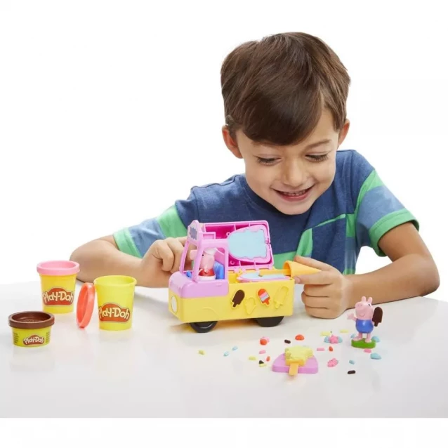 Набор для творчества с пластилином Play-Doh Машинка с мороженым Свинки Пеппы (F3597) - 3