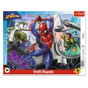 Пазлы Trefl Marvel Отважный спайдермен 25 эл (31347) детская игрушка