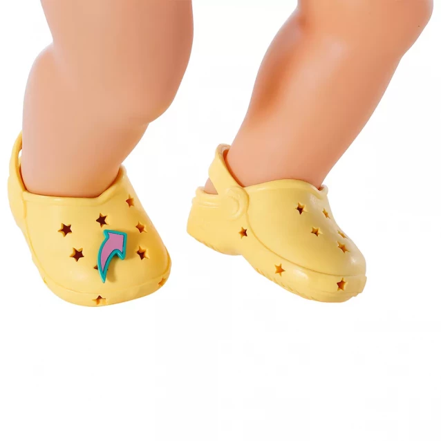 Обувь для куклы Baby Born Сандалии со значками 43 см желтые (831809-3) - 2
