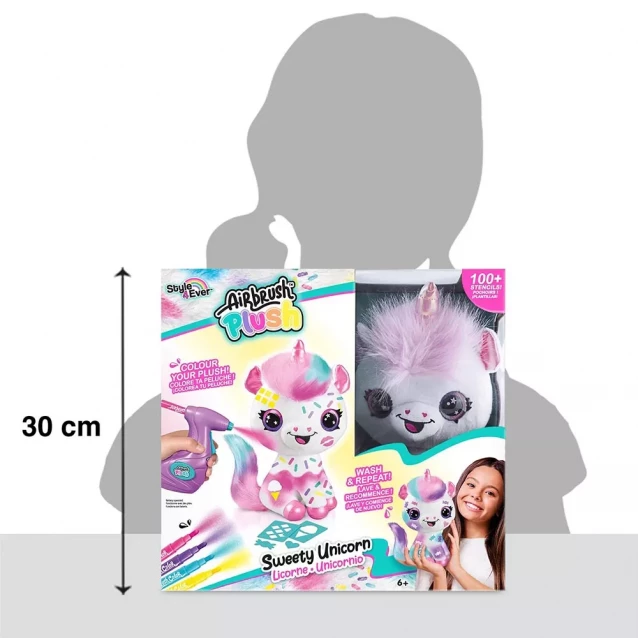 Набор для творчества Canal Toys Style 4 Ever Airbrush Plush Единорог (OFG242) - 9