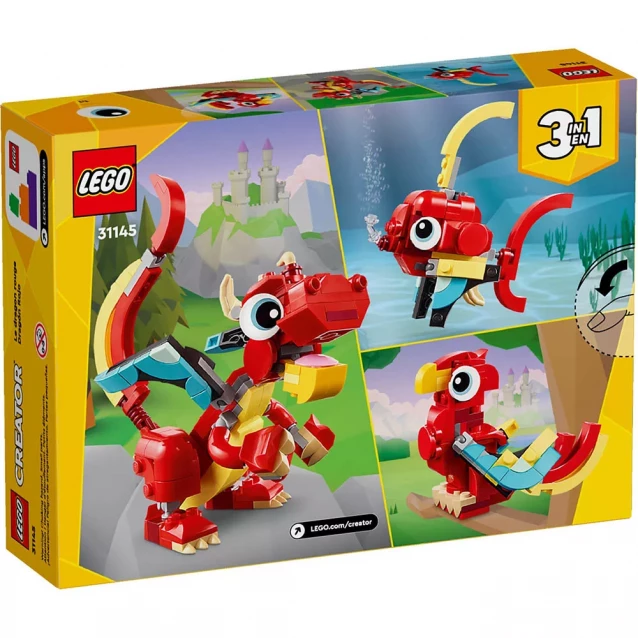 Конструктор LEGO Creator 3в1 Червоний Дракон (31145) - 2
