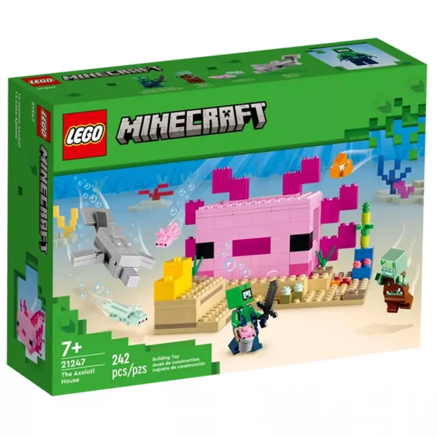 Конструктор LEGO Minecraft Дім-Аксолотль (21247) - 1