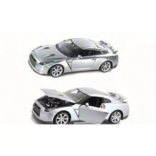 MAISTO Машинка игрушечная Nissan GT-R silver - 3