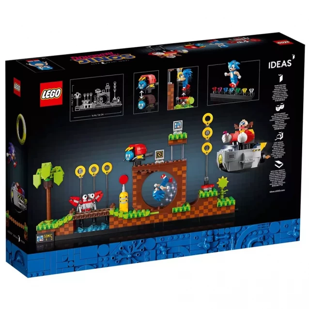 Конструктор Lego Ideas Їжачок Сонік Зона із зеленим пагорбом (21331) - 2