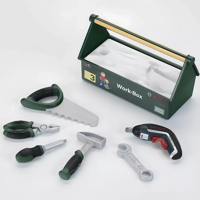 Игрушечный набор инструментов с шуруповертом Bosch (8510) - 3